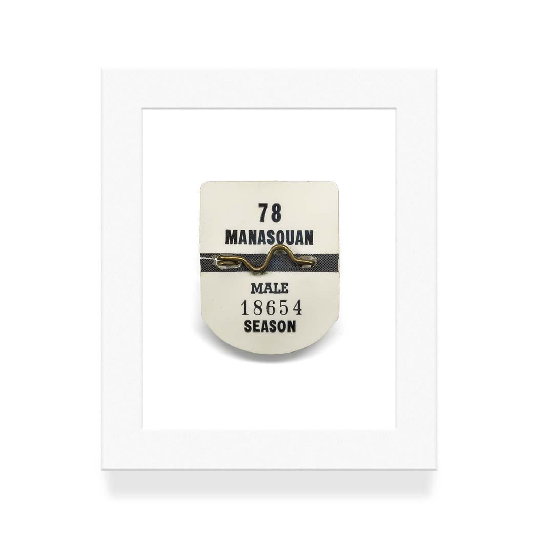 Manasquan (1998) NJ Beach Badge Print by CRC — c r c